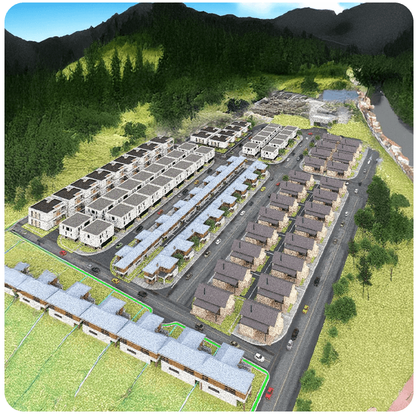 Aerial view of Avon Hills Resort layout